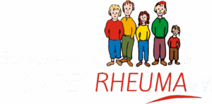 Logo des Bundesverband Kinderrheuma e.V. in weißer Version