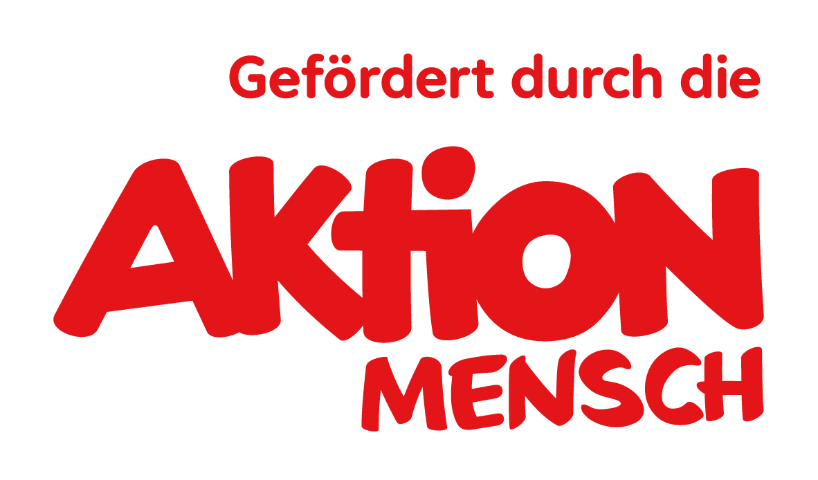 Logo der Aktion Mensch mit der Beschreibung: "Gefördert durch die Aktion Mensch"